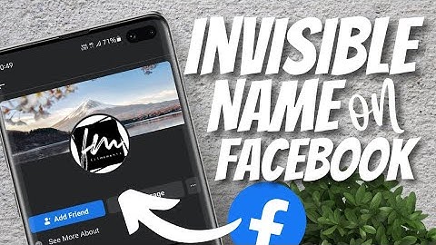 How to make Ghost Name or  Invisible Name on Facebook 2021