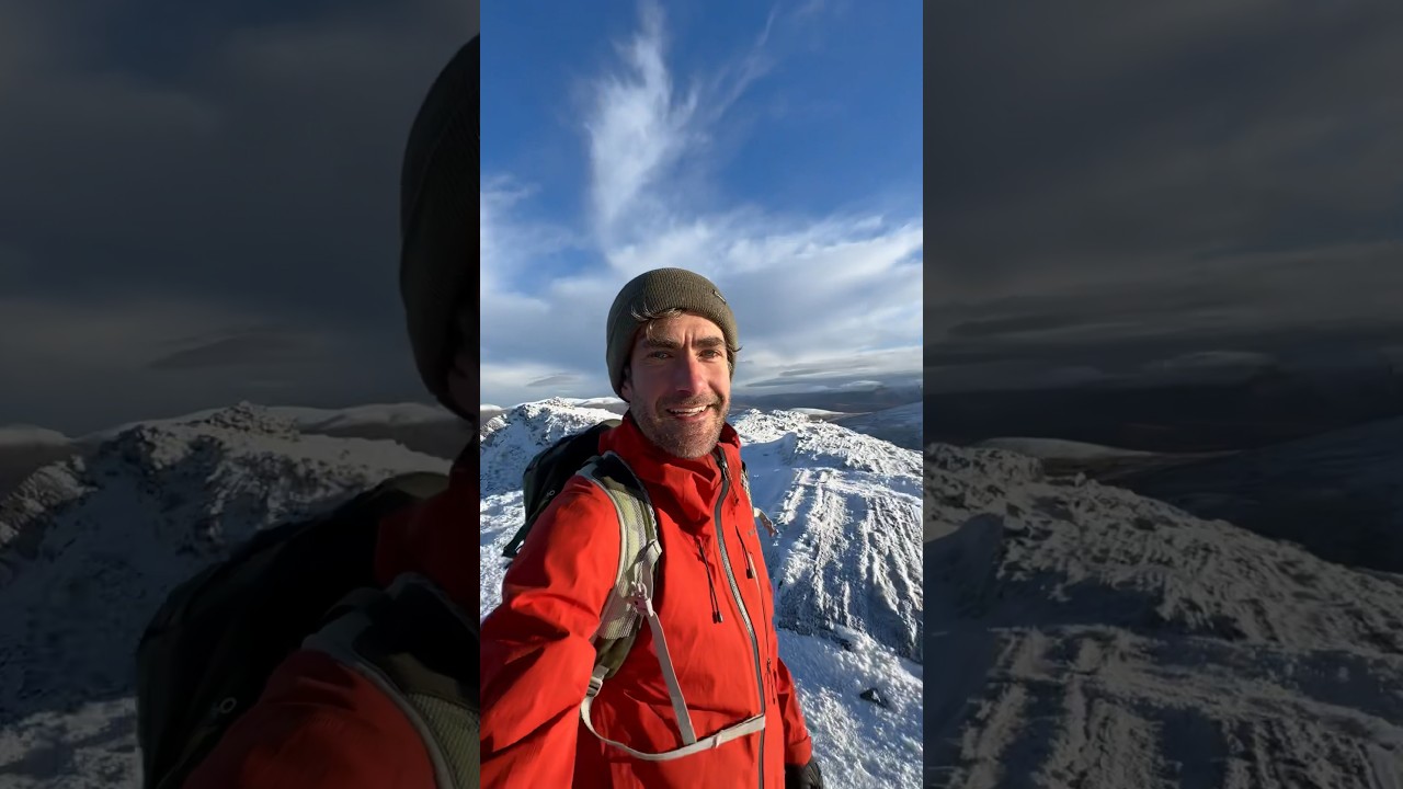 First snow day of the winter season - hillwalking in Scotland