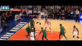 Knicks Lance Thomas flop vs Celtics
