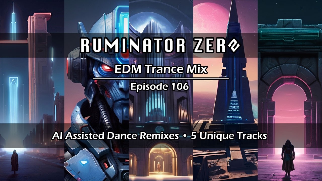 EDM Trance Mix Episode 106 • AI Assisted Dance Music by Ruminator Zero