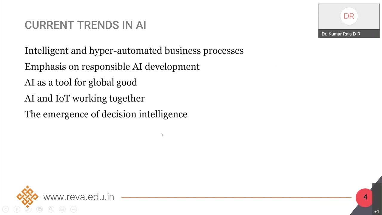 Current trends in Artificial Intelligence YouTube