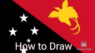 How to Draw: Papua New Guinea🇵🇬