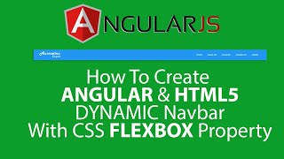 How To Create DYNAMIC Navbar/Menu with ANGULAR , HTML5 & CSS in Hindi/Urdu