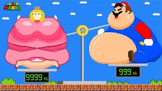 Mario Bros: Fat Peach Super Sized Maze Escape Rescue Mario, Evolution of Fat Peach | Ks Mario