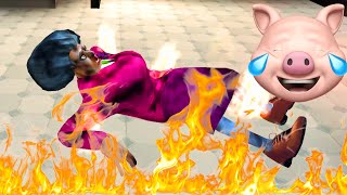 I SET HELLO NEIGHBOR'S SISTER ON FIRE!! | Scary Teacher 3D Gameplay Walkthrough