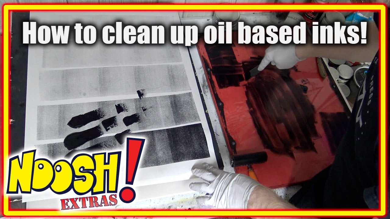 Noosh! Extras: How to clean up oil based inks.