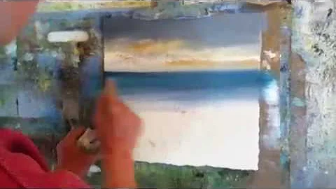 Seascape painting demonstration 'Evening Seas' by ...