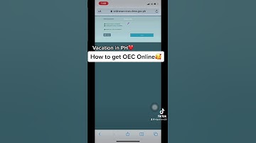 How to get OEC online para sa mga magbabakasyon sa pinas🥰
