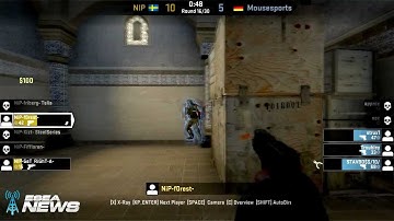 CS:GO CLUTCH: NiP f0rest 1 vs. 2 Mousesports Pro Pistol Round @ ESWC 2012
