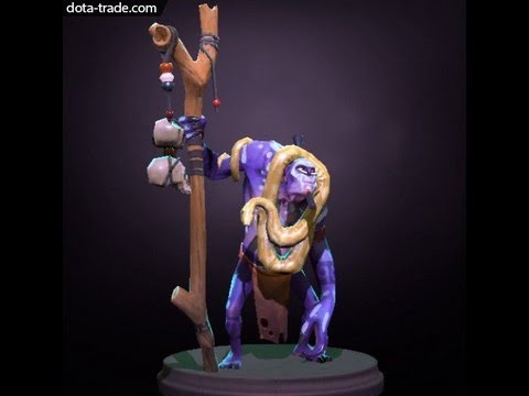 Dota 2 Witch Doctor - Rattlebite rare snake review - YouTube