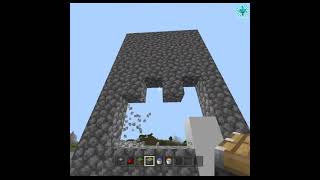 How to make a automatic wall generator in Minecraft || #shorts