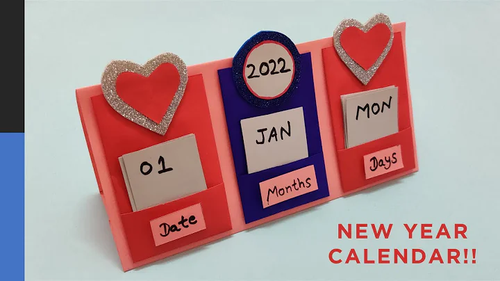 How To Make New Year Desk Calendar | DIY Calendar | Handmade Paper Desk Calendar #newyear #calendar