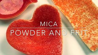 Fused glass with Mica  - Fused glass projects, ideas and techniques