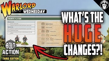 HUGE Changes! New Platoons for Bolt Action 3rd Edition!