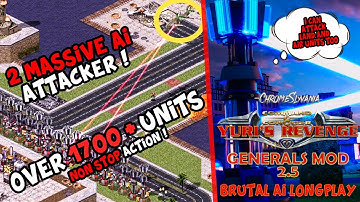 Red Alert 2 Yuri Revenge | Generals Mod 2.5 | Mass Prism Tower | Super Tower | Brutal AI (HD)