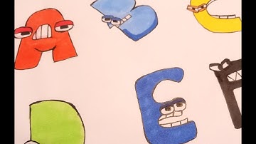 How to Draw Alphabet Lore Easy | A - F Part 1