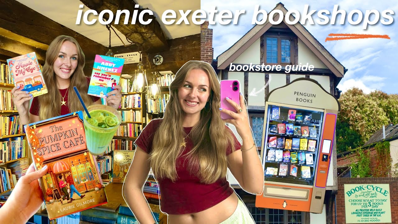 ultimate bookstore guide for EXETER | book shopping & book haul
