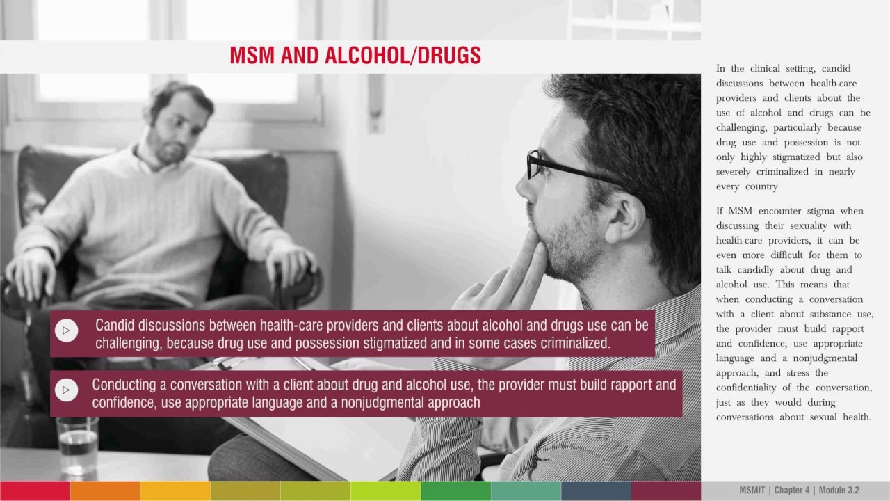 HIV Care & Treatment Approaches Alcohol, Drugs & MSM (MSMIT Chapter 4