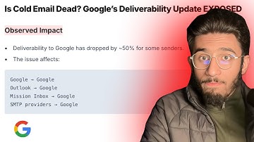 Google Just Nuked Deliverability - What They’re NOT Telling You (27:11:2025)