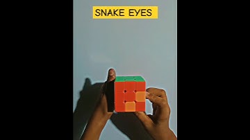 How To Make Snake Eyes Pattern On 3 by 3 Rubik Cube #ytshorts