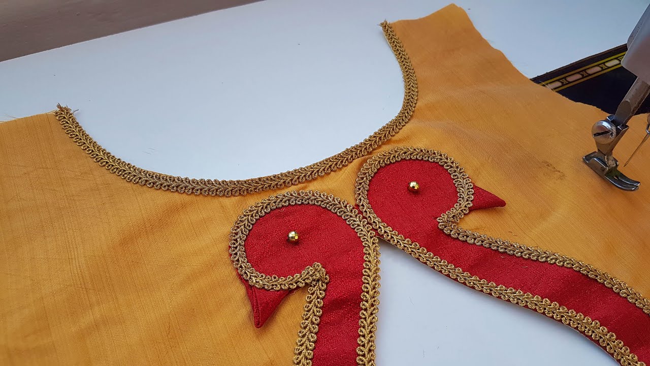 boat neck blouse gala design cutting and stitching /blouse