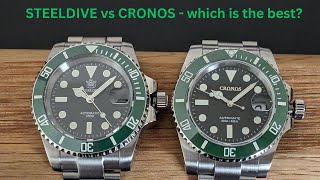 WATCH REVIEW - CRONOS L6005 vs STEELDIVE SD153!!