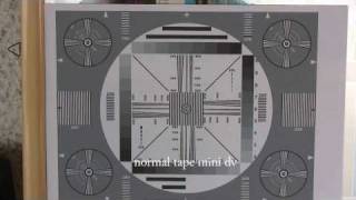 test h.d. 1080 i mini dv  tape normal vs mini dv hd versilia