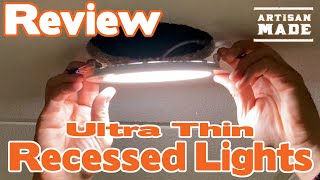 Ultra Thin Recessed Lights review / Ensenior LED Recessed Lights Review /Retrofit LED  Lights Review