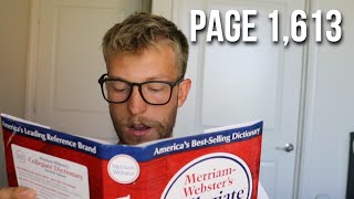 I Read the Entire Dictionary in One Sitting