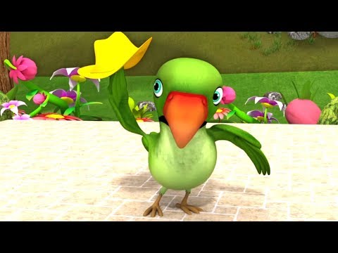 Mai Tota - Hindi Rhymes For Children - मैं तोता मैं तोता - Hindi Baby Song - 동영상