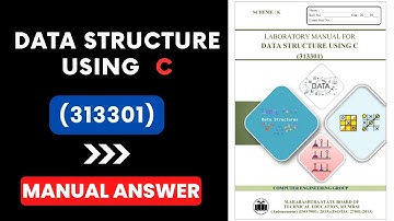 Data Structure Using C | solved manual | manual answer | k scheme msbte | DSU | 3rd semester 313301