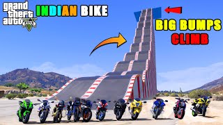 GTA 5 | INDIAN BIKES VS BIG SPEED BUMPS CLIMB CHALLENGE | ANMOL GAMEX