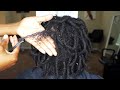 COMBING HER LOCS OUT AND STARTING OVER!