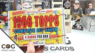1956 Topps Baseball Cards Set Break Box: Mid-Week Video