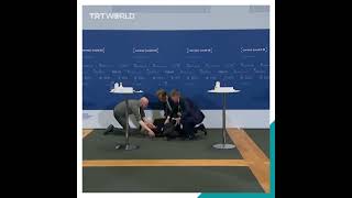 Celebrity Denmark official faints during Covid 19 conference Wealth
