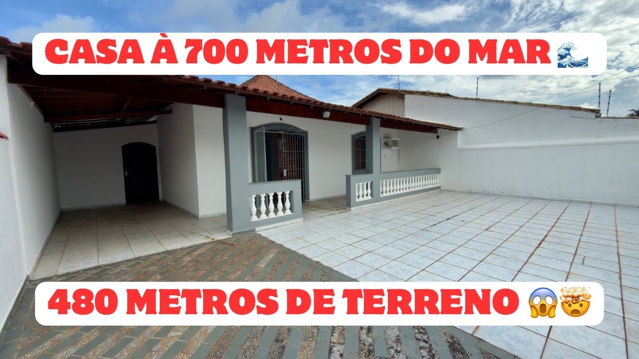 CASA NA PRAIA MEDINDO 480 METROS DE TERRENO COM 2 QUARTOS EM PERUÍBE/SP