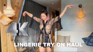 4K LINGERIE TRY ON HAUL LUXFORTY ZOOM ON