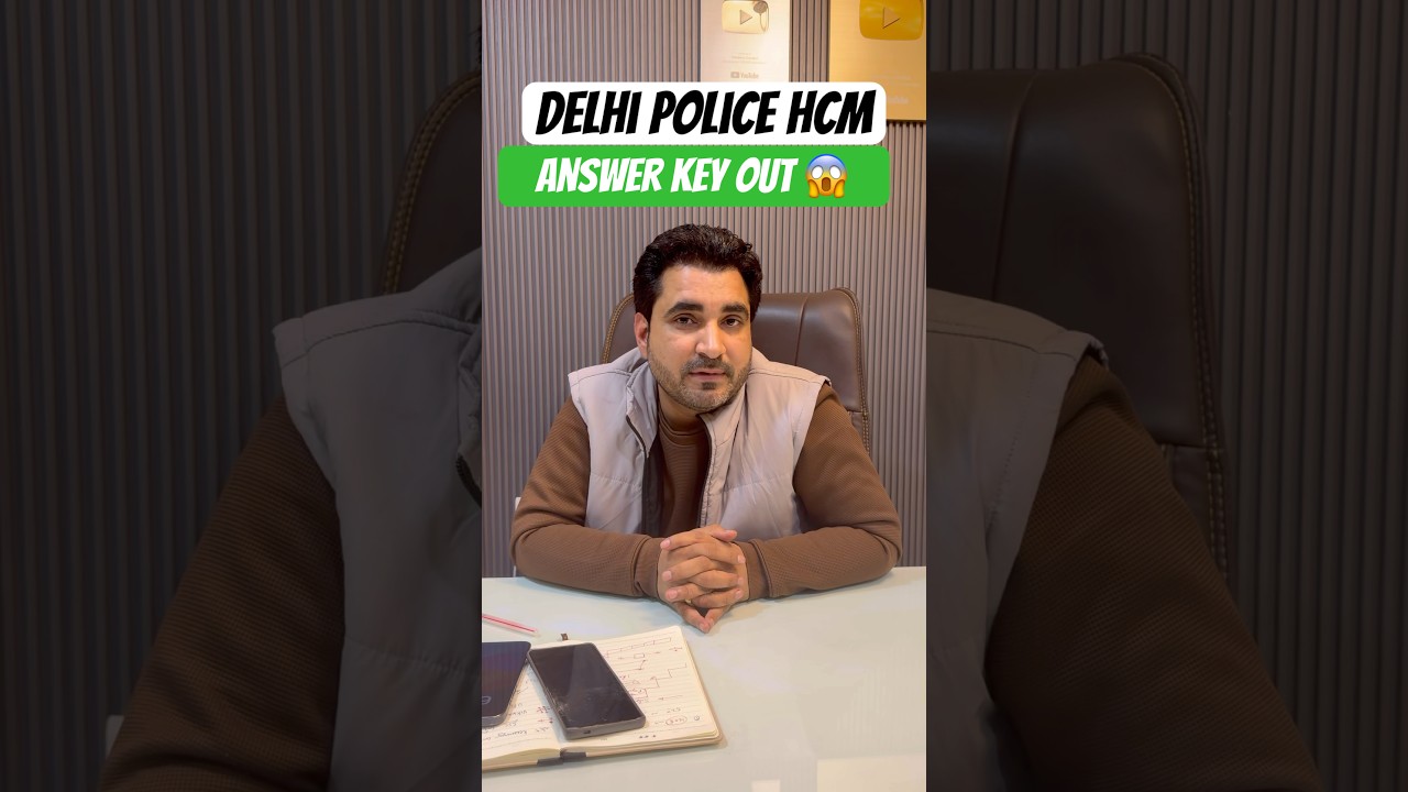 Delhi Police Head Constable Ministerial 2025 Answer Key Out 🔥#shorts #delhipolice #ytshorts