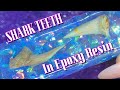 A total beginner using SHARK TEETH in epoxy resin | LETS RESIN | ABSOLUTE NAILS
