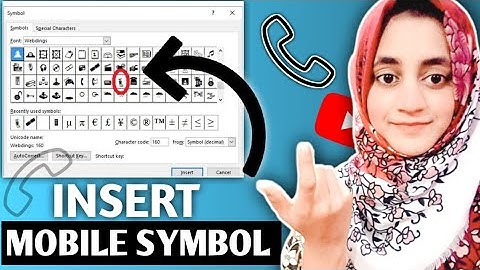 How to insert the telephone symbol in microsoft word