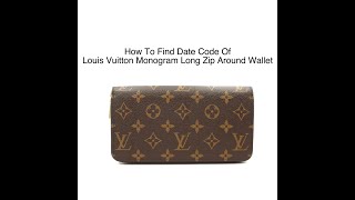LOUIS VUITTON Vintage Porte Papier Zippy Wallet | Monogram | Date Code:  SP0082
