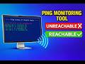 Ping Monitoring Tool using PowerShell | Multi IP Ping Script with Live Status (Reachable/Unreachable