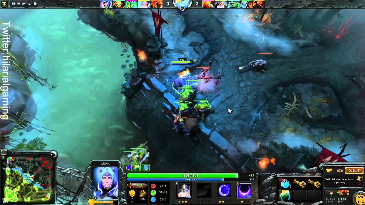 Dota 2: Luna Inscribed Golden Moonfall Immortal