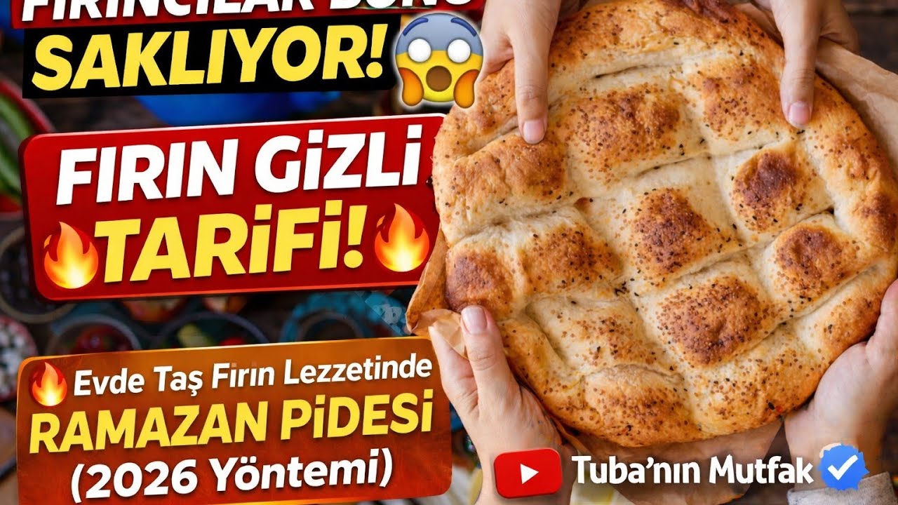 Ramazan Pidesi Tarifi 2026 | Evde Fırın Lezzetinde Yumuşacık Ramazan Pidesi Nasıl Yapılır? Tam Ölçü🥰