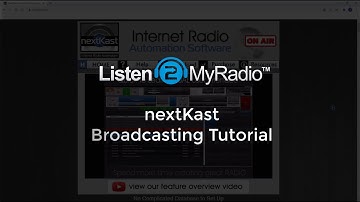 Listen2Myradio Nextkast Streaming Software Tutorial