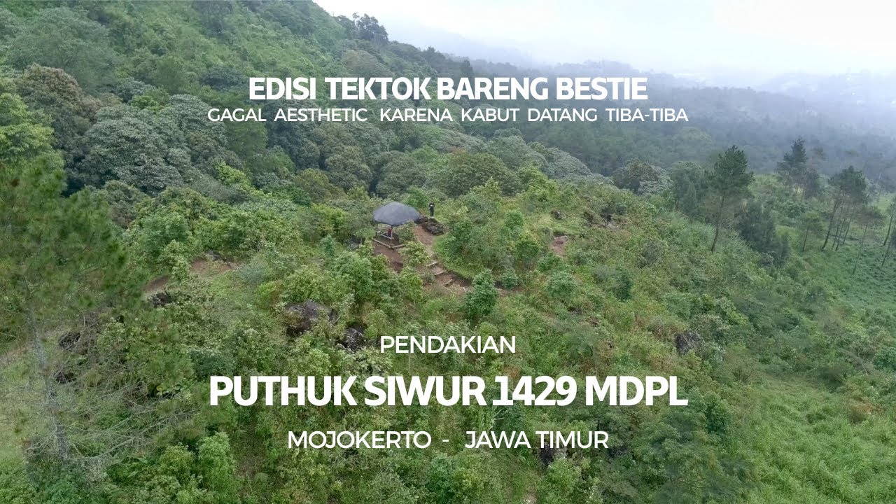 Pendakian Puthuk Siwur Mojokerto | Tektok | Tektok Ceria diterpa Kabut