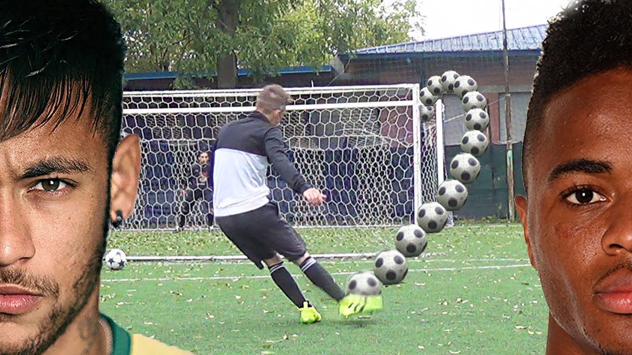 NEYMAR VS STERLING Free Kick BATTLE Tutorial - YouTube