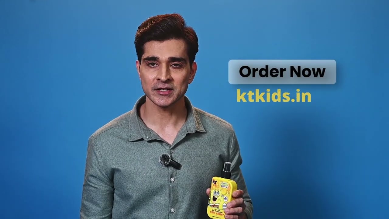 DAD's first choice KT Kids Moisturizing Sun Protection Hair Spray | For Kids 3-12 years