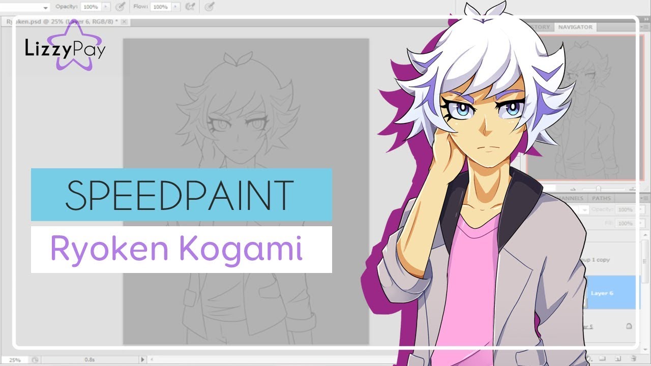 [Speedpaint] Ryoken Kogami - Yugioh! Vrains