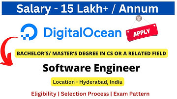 DigitalOcean  Off Campus Drive 2022/2023/2024/2025 | Software Engineer | Salary 15 LPA #freshersjobs